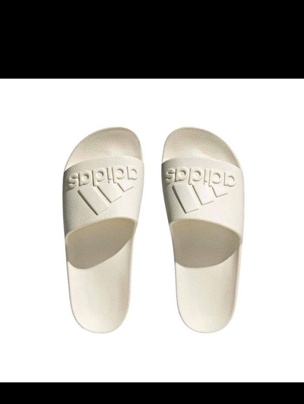 adidas Adilette Aqua Unisex Off White IF7370 Cloudfoam Shower Slides - Picture 7 of 9